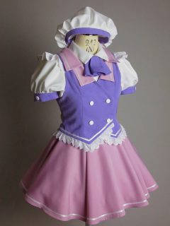 ラディアント・オーキッドカラーのメイド衣装・制服